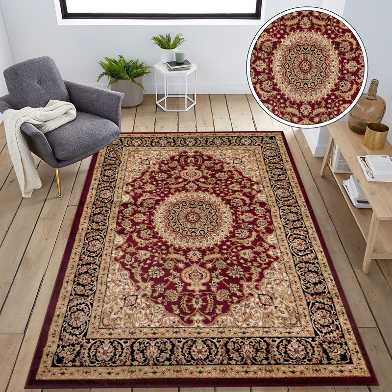 Andover Mills™ Shiflett Performance Burgundy Red Rug & Reviews Wayfair